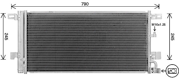 Condensator, climatizare AI5439D AVA QUALITY COOLING