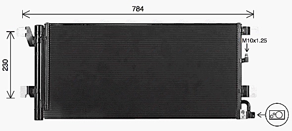 Condensator, climatizare AI5447D AVA QUALITY COOLING