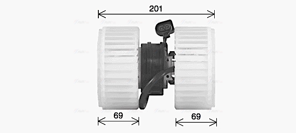 Ventilator, habitaclu AI8443 AVA QUALITY COOLING
