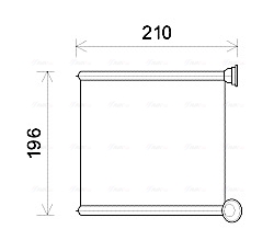 Schimbator caldura, incalzire habitaclu AIA6385 AVA QUALITY COOLING
