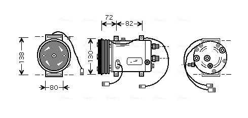 Compresor, climatizare AIAK179 AVA QUALITY COOLING