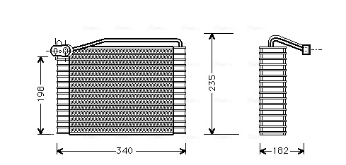 Evaporator, aer conditionat AIV142 AVA QUALITY COOLING