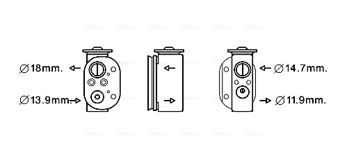 Supapa expansiune, clima BW1497 AVA QUALITY COOLING