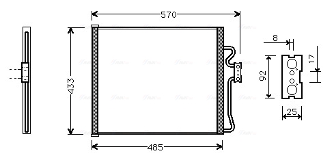 Condensator, climatizare BW5185 AVA QUALITY COOLING