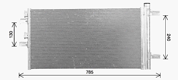 Condensator, climatizare BW5606D AVA QUALITY COOLING