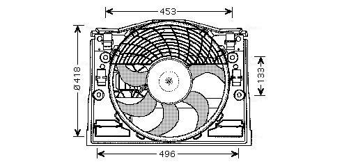 Ventilator, radiator BW7514 AVA QUALITY COOLING