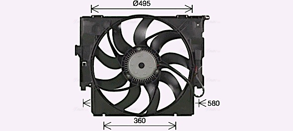 Ventilator, radiator BW7586 AVA QUALITY COOLING