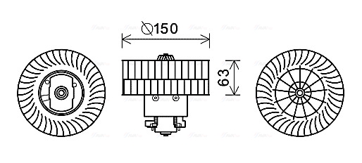 Ventilator, habitaclu BW8488 AVA QUALITY COOLING