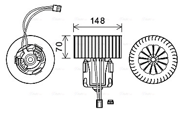 Ventilator, habitaclu BW8539 AVA QUALITY COOLING