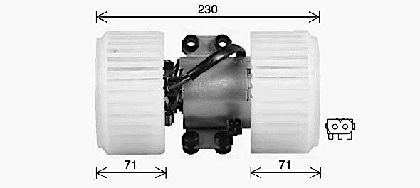 Ventilator, habitaclu BW8614 AVA QUALITY COOLING