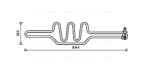 Radiator racire ulei, sistem directie BWA3469 AVA QUALITY COOLING