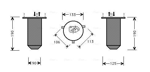 Uscator,aer conditionat BWD220 AVA QUALITY COOLING