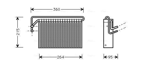 Evaporator, aer conditionat BWV024 AVA QUALITY COOLING