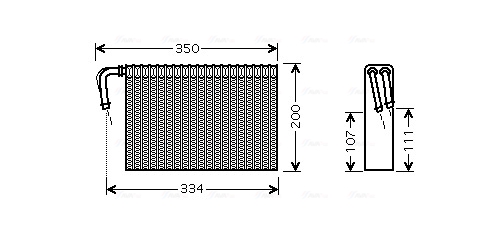 Evaporator, aer conditionat BWV305 AVA QUALITY COOLING
