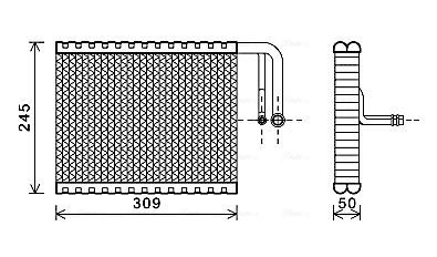 Evaporator, aer conditionat BWV402 AVA QUALITY COOLING