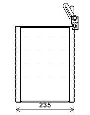 Evaporator, aer conditionat BWV476 AVA QUALITY COOLING