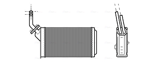 Schimbator caldura, incalzire habitaclu CN6056 AVA QUALITY COOLING