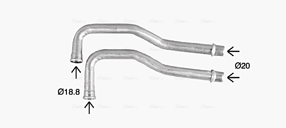 Schimbator caldura, incalzire habitaclu CN6330 AVA QUALITY COOLING