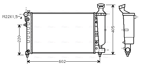 Radiator, racire motor CNA2118 AVA QUALITY COOLING