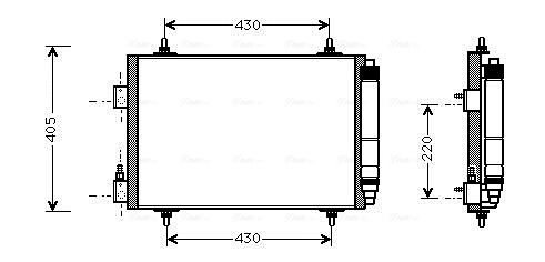 Condensator, climatizare CNA5192D AVA QUALITY COOLING