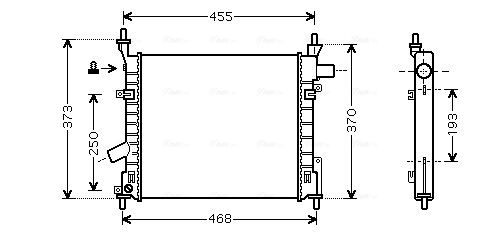 Radiator, racire motor FD2372 AVA QUALITY COOLING