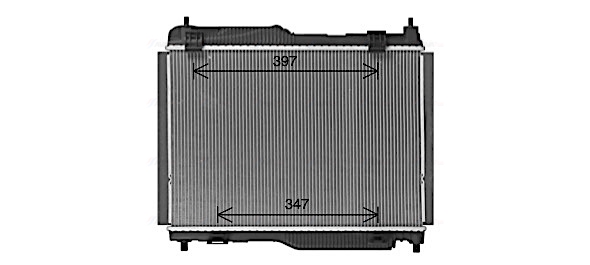 Radiator, racire motor FD2681 AVA QUALITY COOLING