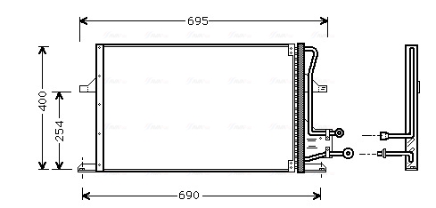Condensator, climatizare FD5227 AVA QUALITY COOLING