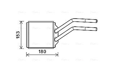 Schimbator caldura, incalzire habitaclu FD6614 AVA QUALITY COOLING