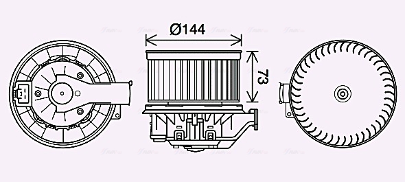 Ventilator, habitaclu FD8629 AVA QUALITY COOLING