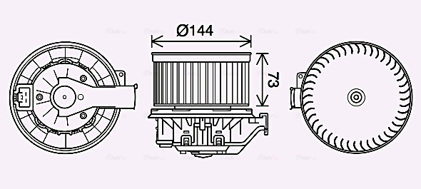Ventilator, habitaclu FD8632 AVA QUALITY COOLING