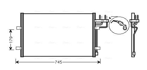 Condensator, climatizare FDA5367 AVA QUALITY COOLING