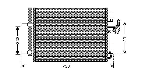Condensator, climatizare FDA5428D AVA QUALITY COOLING