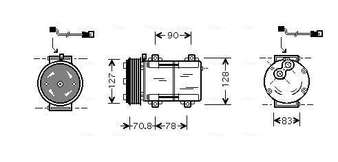 Compresor, climatizare FDAK281 AVA QUALITY COOLING