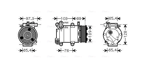Compresor, climatizare FDAK391 AVA QUALITY COOLING