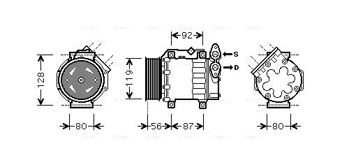 Compresor, climatizare FDAK431 AVA QUALITY COOLING