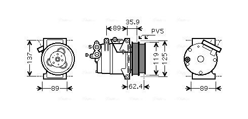 Compresor, climatizare FDAK433 AVA QUALITY COOLING