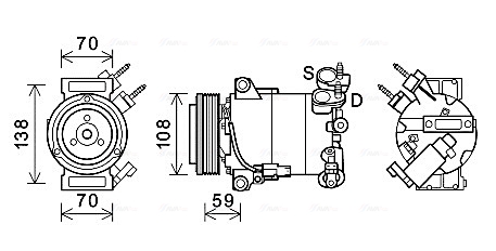 Compresor, climatizare FDAK586 AVA QUALITY COOLING