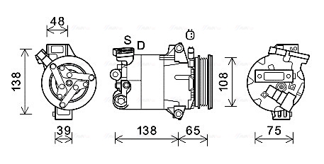 Compresor, climatizare FDAK595 AVA QUALITY COOLING