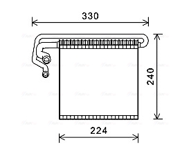 Evaporator, aer conditionat FDV458 AVA QUALITY COOLING