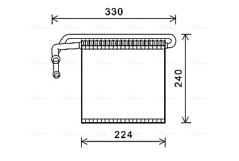Evaporator, aer conditionat FDV459 AVA QUALITY COOLING