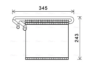 Evaporator, aer conditionat FDV491 AVA QUALITY COOLING