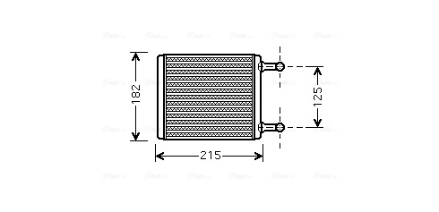 Schimbator caldura, incalzire habitaclu MS6442 AVA QUALITY COOLING