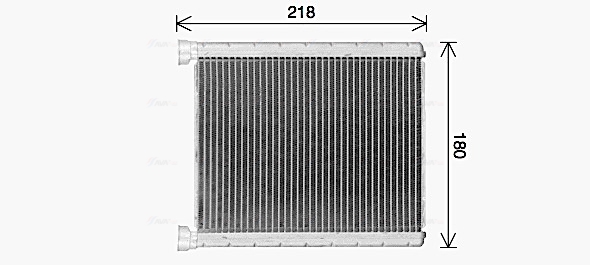 Schimbator caldura, incalzire habitaclu MS6763 AVA QUALITY COOLING