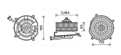 Ventilator, habitaclu MS8651 AVA QUALITY COOLING