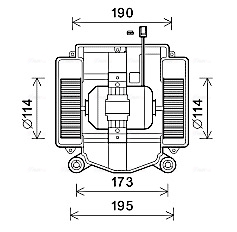 Ventilator, habitaclu MS8669 AVA QUALITY COOLING