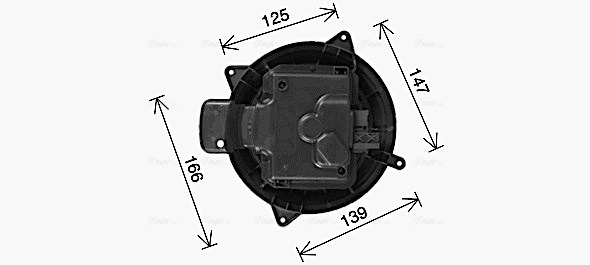 Ventilator, habitaclu MS8765 AVA QUALITY COOLING