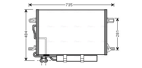 Condensator, climatizare MSA5307D AVA QUALITY COOLING