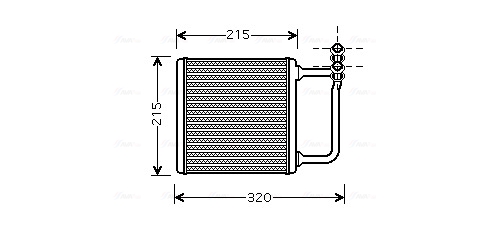 Schimbator caldura, incalzire habitaclu MSA6451 AVA QUALITY COOLING