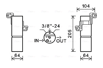 Uscator,aer conditionat MSD598 AVA QUALITY COOLING