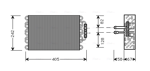 Evaporator, aer conditionat MSV008 AVA QUALITY COOLING